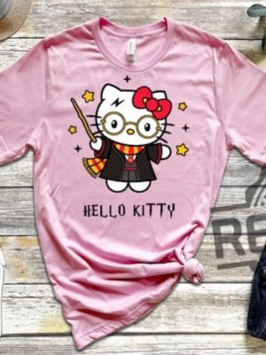 Adorable Harry Potter Hello Kitty Shirt Hoodie Sweatshirt Tshirt Kawaii Shirts Unisex Wizard Gifts For Fan Men Women Tee Gift Daughter Son Unique revetee 5