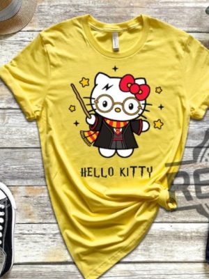 Adorable Harry Potter Hello Kitty Shirt Hoodie Sweatshirt Tshirt Kawaii Shirts Unisex Wizard Gifts For Fan Men Women Tee Gift Daughter Son Unique revetee 6