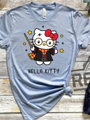 Adorable Harry Potter Hello Kitty Shirt Hoodie Sweatshirt Tshirt Kawaii Shirts Unisex Wizard Gifts For Fan Men Women Tee Gift Daughter Son Unique revetee 7