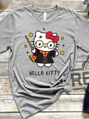 Adorable Harry Potter Hello Kitty Shirt Hoodie Sweatshirt Tshirt Kawaii Shirts Unisex Wizard Gifts For Fan Men Women Tee Gift Daughter Son Unique revetee 8