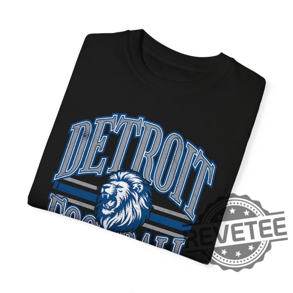 Detroit Lions Football Shirt Hoodie Sweatshirt Vintage Season Gift For Lion Fans Tee Shirts Gift For Fan Women Men Daughter Son Tees Tshirt Retro revetee 2