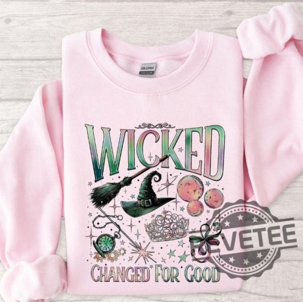 Wicked Changed For Good Sweatshirt Hoodie Tshirt Wicked Fan Gift Sweatshirts Defy Gravity Wizard Of Oz Broomstick Magic Sweater Tee Gifts Unique revetee 6