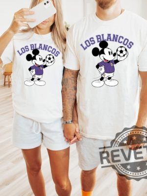 Mickey Mouse Los Blancos The Whites Real Madrid Jersey Shirt Hoodie Sweatshirt Gifts For Madrid Fan Tshirt Crewneck Shirts Tee Gift For Him Unique revetee 4