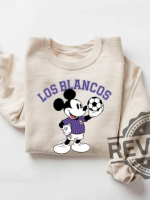 Mickey Mouse Los Blancos The Whites Real Madrid Jersey Shirt Hoodie Sweatshirt Gifts For Madrid Fan Tshirt Crewneck Shirts Tee Gift For Him Unique revetee 7