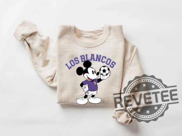 Mickey Mouse Los Blancos The Whites Real Madrid Jersey Shirt Hoodie Sweatshirt Gifts For Madrid Fan Tshirt Crewneck Shirts Tee Gift For Him Unique revetee 7