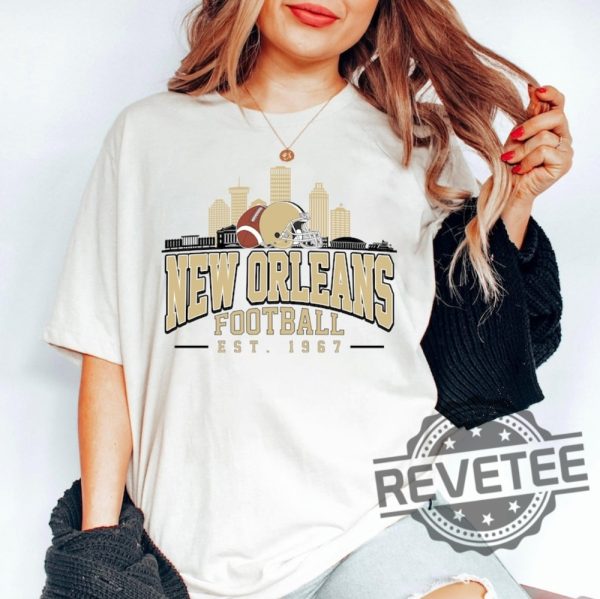 New Orleans Saints Football Vintage Sweatshirt Hoodie T Shirt Gifts For Football Fan Sunday Tshirt Game Day Shirts Gift For Man Women Unique revetee 1
