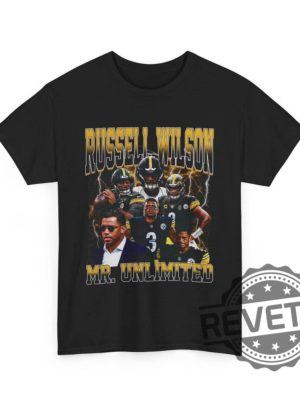 Russell Wilson Mr Unlimited Vtg Retro Wwe Football T Shirt Hoodie Sweatshirt Gifts For Fan Men Women Tee Shirts Birthday Gift Pittsburgh Steelers revetee 3