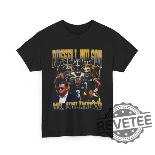 Russell Wilson Mr Unlimited Vtg Retro Wwe Football T Shirt Hoodie Sweatshirt Gifts For Fan Men Women Tee Shirts Birthday Gift Pittsburgh Steelers revetee 3