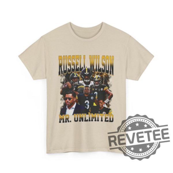 Russell Wilson Mr Unlimited Vtg Retro Wwe Football T Shirt Hoodie Sweatshirt Gifts For Fan Men Women Tee Shirts Birthday Gift Pittsburgh Steelers revetee 5