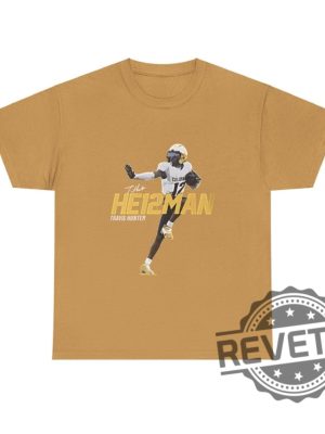 Travis Hunter Heisman He12man Unisex Tee T Shirt Hoodie Sweatshirt Gift For Colorado Buffaloes Football Fan Shirts Tshirt Gifts Unique revetee 3