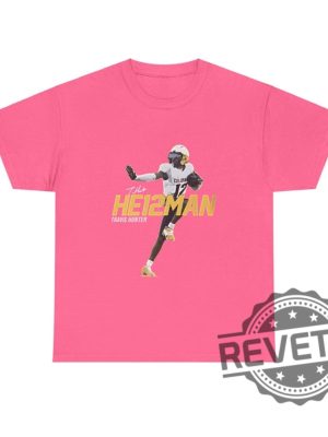 Travis Hunter Heisman He12man Unisex Tee T Shirt Hoodie Sweatshirt Gift For Colorado Buffaloes Football Fan Shirts Tshirt Gifts Unique revetee 4