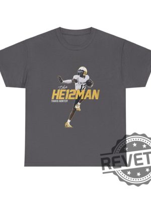 Travis Hunter Heisman He12man Unisex Tee T Shirt Hoodie Sweatshirt Gift For Colorado Buffaloes Football Fan Shirts Tshirt Gifts Unique revetee 5