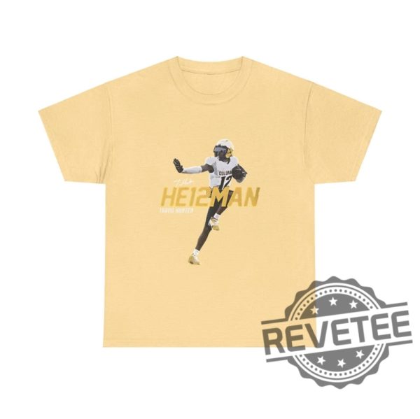 Travis Hunter Heisman He12man Unisex Tee T Shirt Hoodie Sweatshirt Gift For Colorado Buffaloes Football Fan Shirts Tshirt Gifts Unique revetee 6