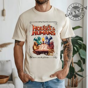 Houses And Humans Dd Shirt Dungeons And Dragons Gift Tee For Men Women Vintage Retro 90S Joke D And D Tshirt giftyzy 5 1