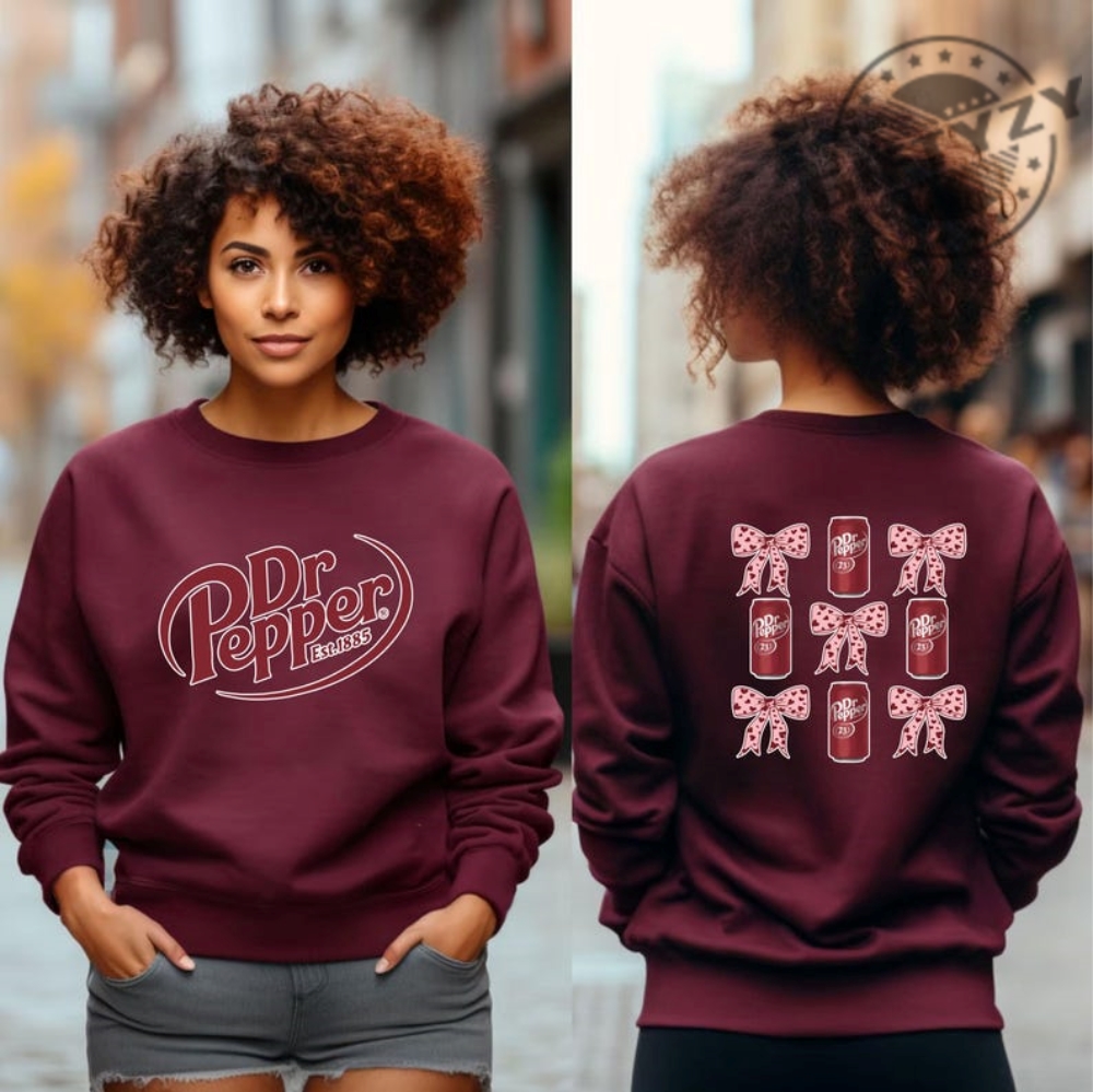 Two Sided Dr Pepper Shirt Dr Pepper Sweater Dr Pepper Gifts Dr Pepper Hoodies Soda Lover Valentines Day Gift Diet Coke Wife Gift