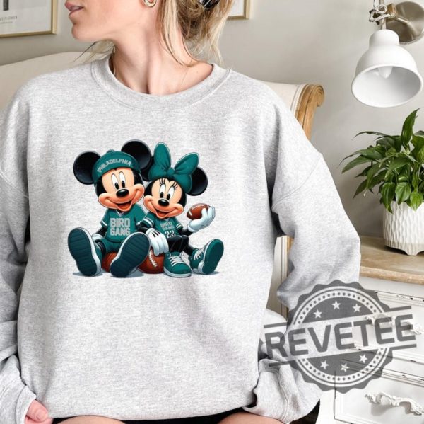 Bird Gang Mickey Minnie Philadelphia Eagles Sweatshirt T Shirt Hoodie Gifts For Fan Men Women Philly Disney Fans Tee Shirts Gift Birthday Unique revetee 5