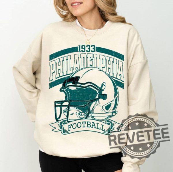 Retro 90S Philadelphia Eagles Football 1933 Sweatshirt Hoodie T Shirt Game Day Tee Gifts For Fan Men Women Sunday Football Tee Shirts Unique revetee 2