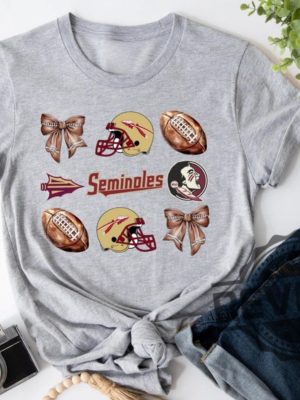 Florida State Seminoles Football Old School Shirt Hoodie Sweatshirt Game Day Team Shirts Coquette Bow Tshirt Fall Season Tee Gifts For Fan Unique revetee 2