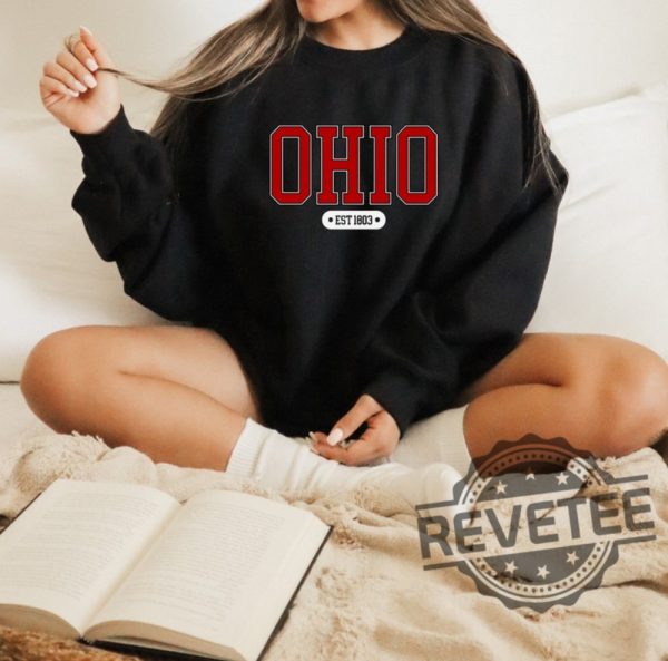 Ohio State Of Ohio Sweater Sweatshirt T Shirt Hoodie Vintage Ohio State University Crewneck Varsity Football Shirts Game Day Apparel Columbus Gifts revetee 1