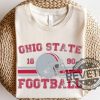 Distressed Ohio State Buckeyes Football Shirt Hoodie Sweatshirt Vintage Brutus Buckeye Football Crewneck Retro Tshirt Gift Fan Game Day Tshirt revetee 1