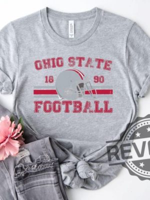 Distressed Ohio State Buckeyes Football Shirt Hoodie Sweatshirt Vintage Brutus Buckeye Football Crewneck Retro Tshirt Gift Fan Game Day Tshirt revetee 3