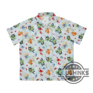 pokemon center original summer festival aloha shirt ogerpon vulpix japan 2024 camisa pokemon summer festival collection laughinks 1