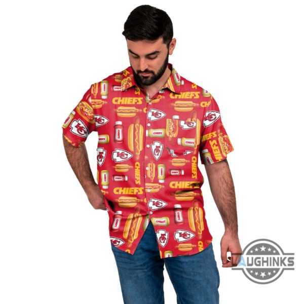 kansas city chiefs grill hawaiian shirt