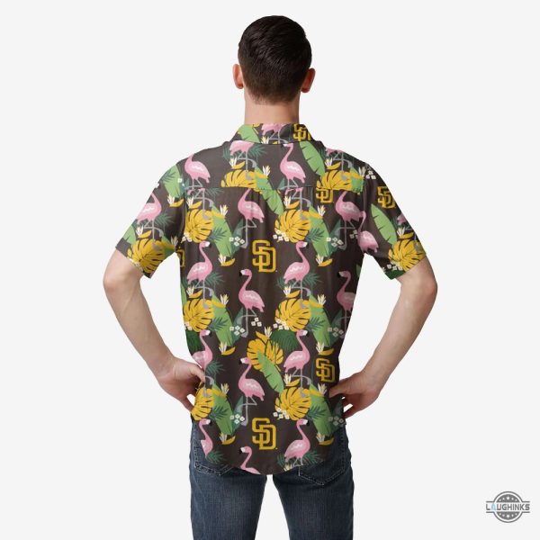 san diego padres floral hawaiian shirt