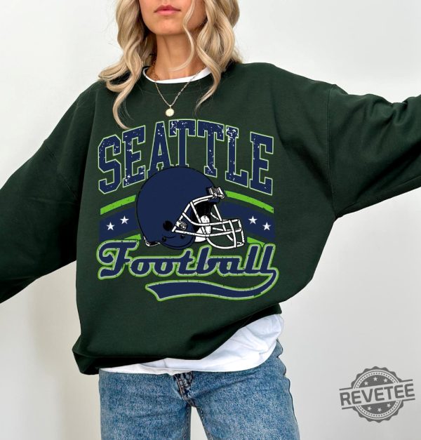 Seattle Seahawks Vintage Sweatshirt T Shirt Hoodie Gift For Fan Seattle Seahawk Football Tee Shirts Gifts For Men Women Retro Team Tshirt Unique revetee 1