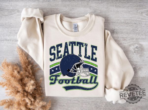 Seattle Seahawks Vintage Sweatshirt T Shirt Hoodie Gift For Fan Seattle Seahawk Football Tee Shirts Gifts For Men Women Retro Team Tshirt Unique revetee 4