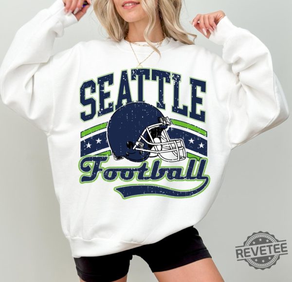 Seattle Seahawks Vintage Sweatshirt T Shirt Hoodie Gift For Fan Seattle Seahawk Football Tee Shirts Gifts For Men Women Retro Team Tshirt Unique revetee 5