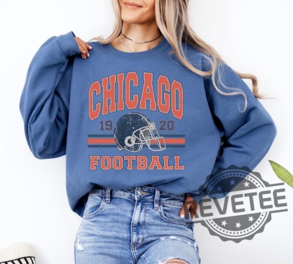 Vintage Chicago Bears Football Crewneck Sweatshirt T Shirt Retro Tee Gifts For Fan Men Women Shirts Tshirt Birthday Christmas Unique revetee 3