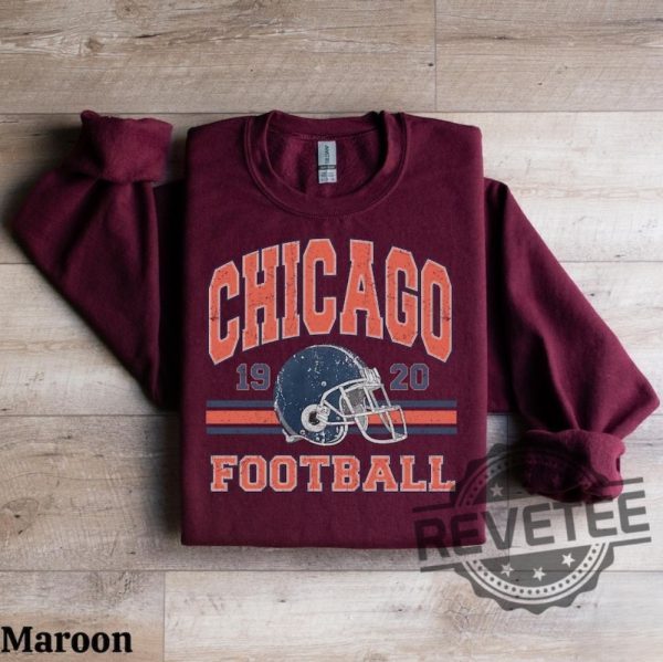 Vintage Chicago Bears Football Crewneck Sweatshirt T Shirt Retro Tee Gifts For Fan Men Women Shirts Tshirt Birthday Christmas Unique revetee 5