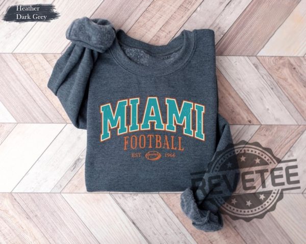 Vintage Miami Dolphins Crewneck Sweatshirt T Shirt Gifts For Fan Men Women Game Day Fans Gift Tee Shirts Sweater Pullover Birthday Unique revetee 2