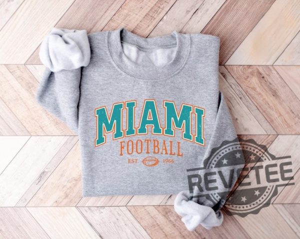 Vintage Miami Dolphins Crewneck Sweatshirt T Shirt Gifts For Fan Men Women Game Day Fans Gift Tee Shirts Sweater Pullover Birthday Unique revetee 3