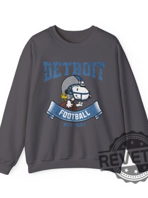 Peanuts Snoopy Detroit Lions Sweatshirt Hoodie T Shirt Crewneck Charlie Brown Gift For Detroit Lion Fan Men Women Tee Gifts Men Women Unique revetee 5