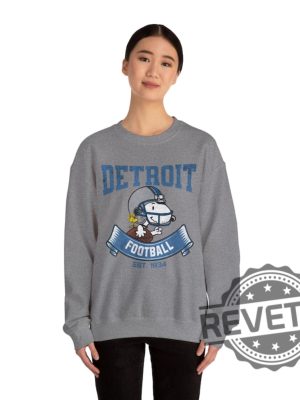 Peanuts Snoopy Detroit Lions Sweatshirt Hoodie T Shirt Crewneck Charlie Brown Gift For Detroit Lion Fan Men Women Tee Gifts Men Women Unique revetee 6