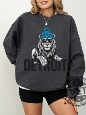 Detroit Lions Sweatshirt Hoodie T Shirt Lion Mascot Gifts For Fan Sweater Sunday Tailgate Game Day Men Women Tee Shirts Birthday Unique revetee 4