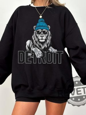 Detroit Lions Sweatshirt Hoodie T Shirt Lion Mascot Gifts For Fan Sweater Sunday Tailgate Game Day Men Women Tee Shirts Birthday Unique revetee 7