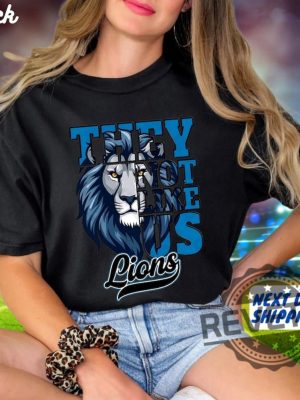 Detroit Lions They Not Like Us Shirt Hoodie Sweatshirt Vintage Gifts For Fan Game Day Amonra St Brown Brian Branch Merch Go Lions Tee Unique revetee 2