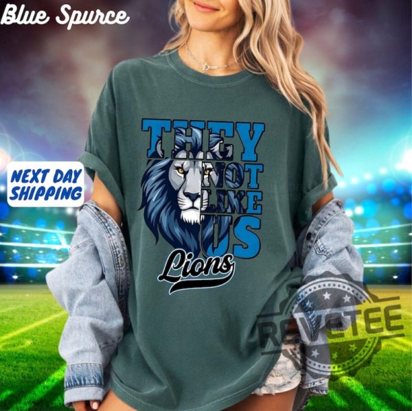 Detroit Lions They Not Like Us Shirt Hoodie Sweatshirt Vintage Gifts For Fan Game Day Amonra St Brown Brian Branch Merch Go Lions Tee Unique revetee 4