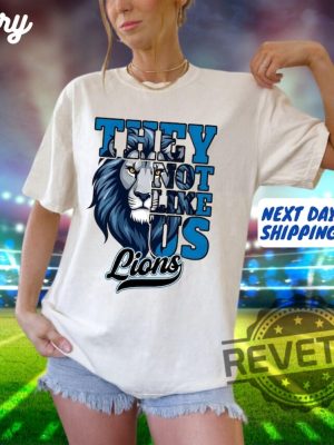 Detroit Lions They Not Like Us Shirt Hoodie Sweatshirt Vintage Gifts For Fan Game Day Amonra St Brown Brian Branch Merch Go Lions Tee Unique revetee 6