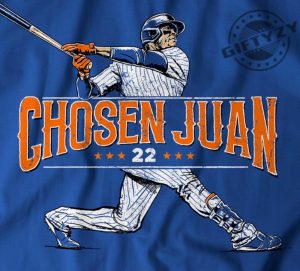 Chosen Juan Hoodie Blue Tshirt Ny Baseball Sweatshirt Queens Shirt giftyzy 2