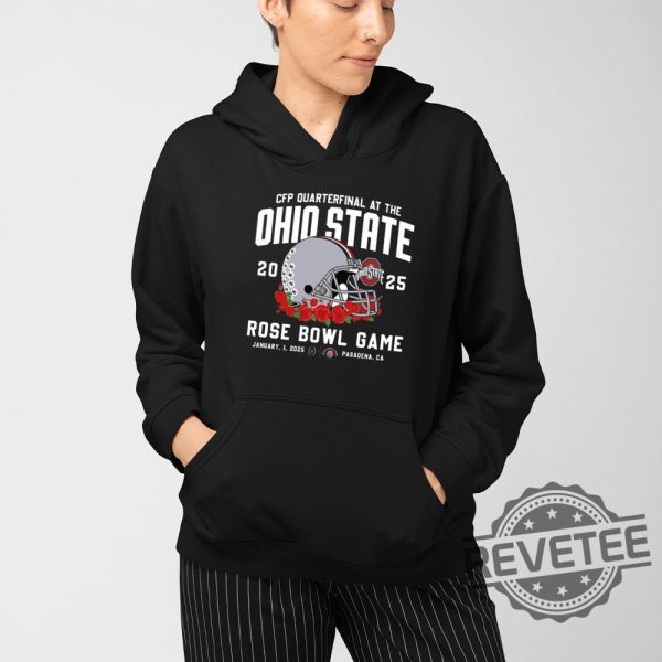 Cfp Quarterfinal At The Ohio State 2025 Rose Bowl Game Shirt Hoodie Sweatshirt Gifts For Fan Men Women Tee Shirts Tshirt Unique revetee 4