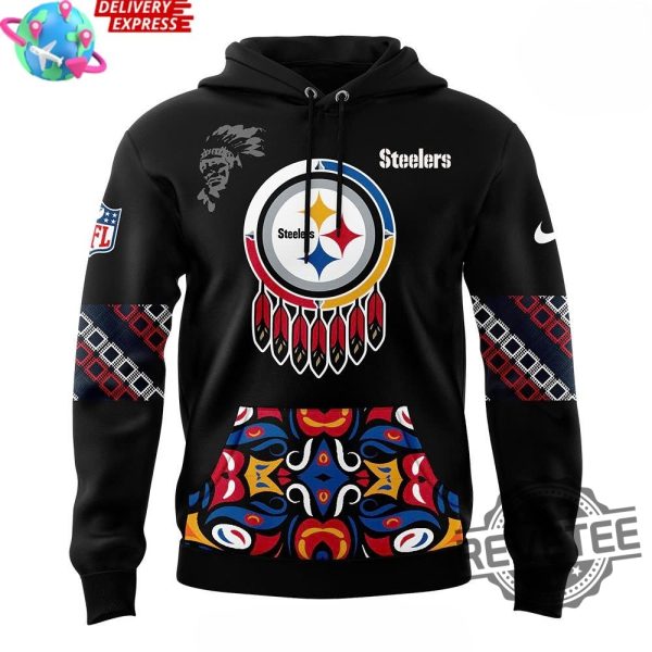 Pittsburgh Steelers Native American Heritage Month Hoodie T Shirt Sweatshirt Gifts For Fan Men Women Tee Shirts Tshirt Sweater Pullover Unique revetee 2