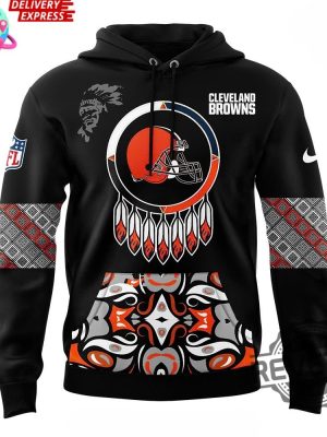 Cleveland Browns Native American Heritage Month Hoodie T Shirt Sweatshirt 3D All Over Printed Gifts For Fan Tee Shirts Sweater Pullover Unique revetee 2