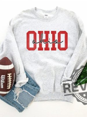 Ohio State Buckeyes Hoodie Crewneck Sweatshirt Long Sleeve Tee T Shirt Ohio Spirit Wear Ohio Pride Gifts For Fan Man Woman Shirts Unique revetee 4