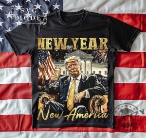 New Year Trump 2025 Shirt New Year New America Hoodie Trump Happy New Year Tshirt Trump Dance Christmas Sweatshirt Funny Christmas Trump Gift giftyzy 6