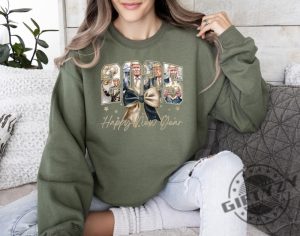 Coquette Happy New Year Trump Shirt New Year New America Trump 2025 Sweatshirt Hoodie Trump New Year Tshirt giftyzy 2