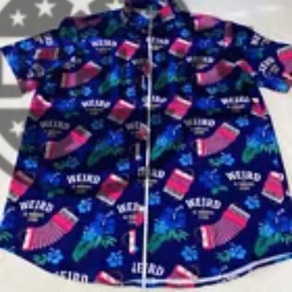 weird al hawaiian shirt rare replica the al yankovic story roku tv promo button up shirt and shorts laughinks 3